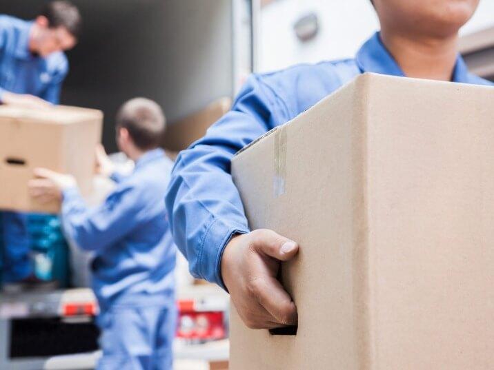packed moving boxes ready for transport